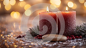Cozy Winter Candlelight photo