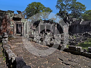 Enchanting Prasat Preah Khan Temple Ruins in Angkor Wat, Siem Reap, Cambodia