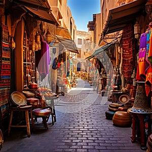 Enchanting scene capturing the essence of Marrakesh's hidden gems and authentic charms