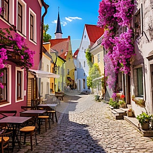 Enchanting Scene in Tallinn, Estonia