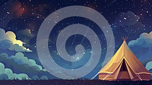 Enchanting Starry Night Camping Under Celestial Skies