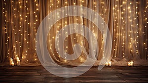 enchanting string lights background