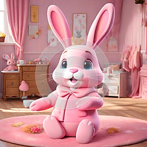 The Enchanting World of Pink Bunny