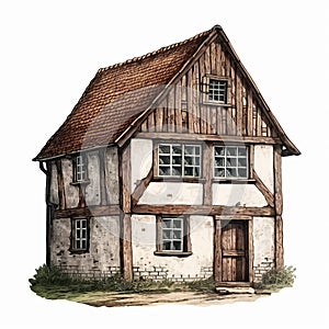 Enchanting Wyrm Cottage: A Harrowing Illustration Of 17th Century Fantasy
