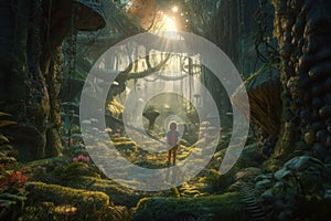 Enchantment Unveiled: 3D Studio Max\'s Cinematic Forestscape photo