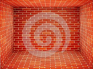 Enclosed space Red Brick wall