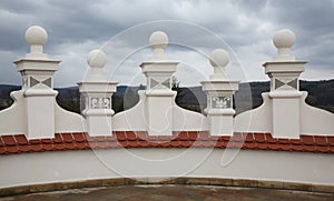 Enclosure of Noble tower of Krasiczyn castle Zamek w Krasiczynie near Przemysl. Poland