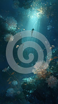 Encounter Beneath the Shimmering Surface