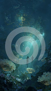 Encounter Beneath the Shimmering Surface