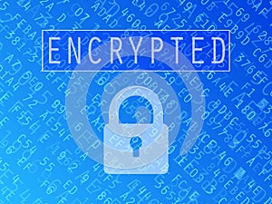 Encrypted Data Background photo