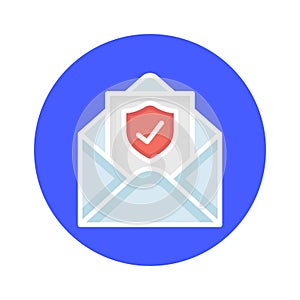 Encrypted email Isolated Vector icon which can easily modify or edit