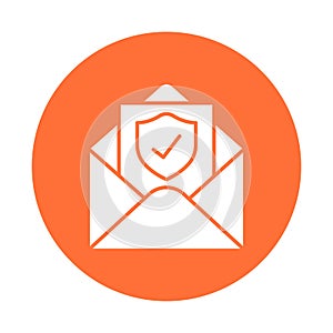 Encrypted email Isolated Vector icon which can easily modify or edit
