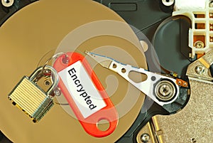 Encrypted hard disk