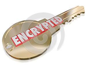 Encrypted Key Computer Cyber Crime Prevention Security photo