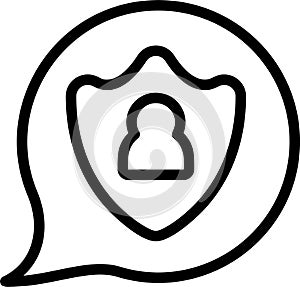 Encrypted Message Vector Icon