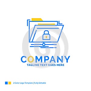 encryption, files, folder, network, secure Blue Yellow Business