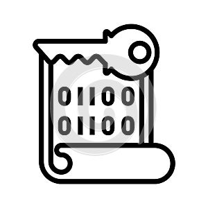 Encryption key icon