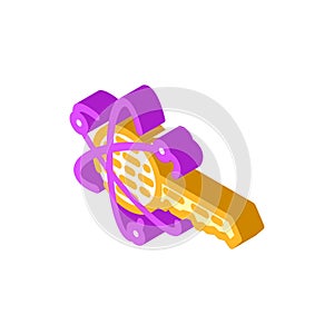 encryption quantum technology isometric icon vector illustration