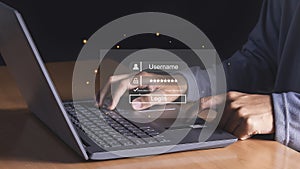 Encryption, secure internet access, cyber security, user privacy conceptt