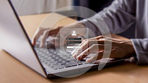 Encryption, secure internet access, cyber security, user privacy conceptt