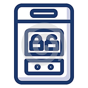 Encryption Vector Icon  that can be easily modified  or edit