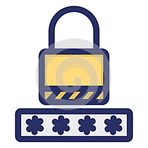 Encryption Vector Icon that can be easily modified  or edit