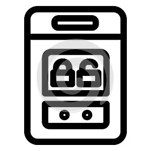 Encryption Vector Icon  that can be easily modified  or edit
