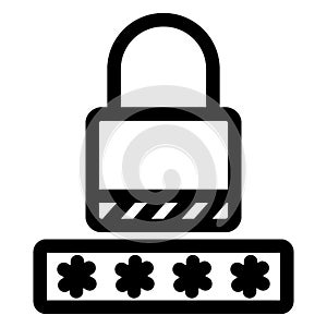 Encryption Vector Icon that can be easily modified  or edit