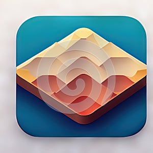 Encyclopaedia Software App Icon. Generative AI.