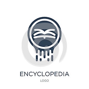 encyclopedia icon in trendy design style. encyclopedia icon isolated on white background. encyclopedia vector icon simple and