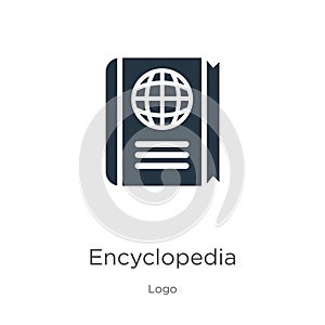 Encyclopedia icon vector. Trendy flat encyclopedia icon from logo collection isolated on white background. Vector illustration can