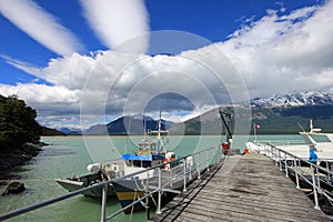 End of Carretera Austral near Villa O Higgins, Chile photo