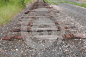 End of the old railway line
