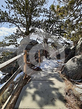 End of the path scenic overlook Curt Gowdy State Park photo