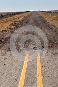 End of paved road photo