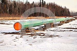 The end of a pipeline that has been stopped