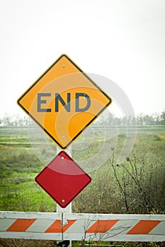 End of the Road Sign