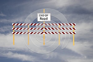 End of Road Sign