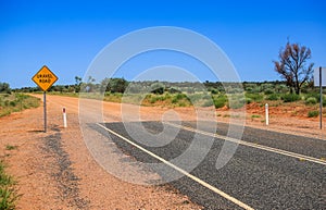 End road. Yellow sign gravel road. Finish. The end. Stop