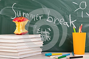 End of school. Summer break time