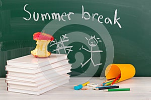 End of school. Summer break time