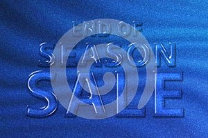 End of Season Sale banner, season sale