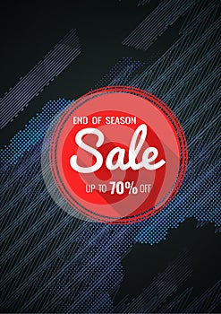 End of season sale graphic design