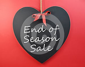 End of Season Sale on Heart Blackboard