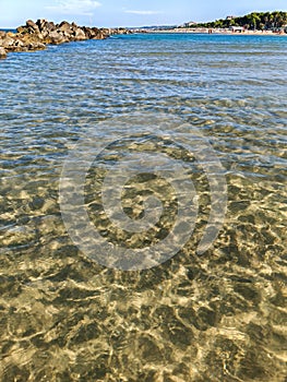 End season, September on the beach