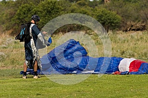 End of skydive photo