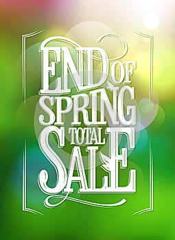 End of spring sale banner