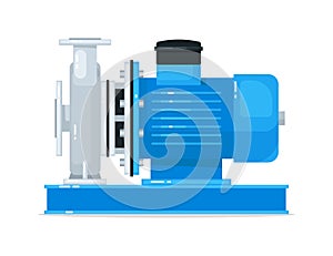 End-suction circulating water pump isolated