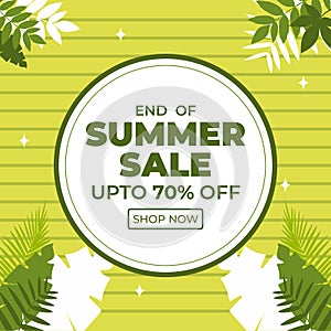 End of summer sale banner design