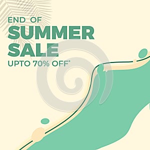 End of summer sale banner design